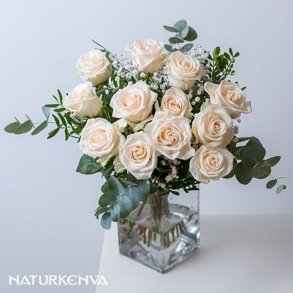 ramo de rosas blancas menorca