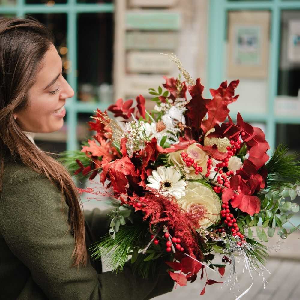 Ramos de flores de Navidad para todos los estilos | Flores a domicilio : ,  Naturkenva | Ramos de flores para regalar